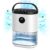 CONOPU Dehumidifier, 2300ML Dehumidifiers for Home, Dual Semiconductors Technology, 3 Dehumidification Modes, Auto-Defrost, Auto-Off, LED Lights, Dehumidifiers for Drying Clothes, White