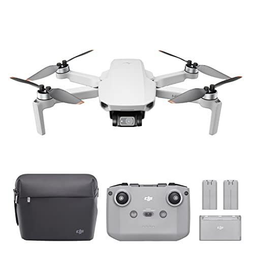 DJI Mini 2 Fly More Combo – Ultralight and Foldable Drone Quadcopter, 3-Axis Gimbal with 4K Camera, 12MP Photo, 31 Minutes Flight Time, OcuSync 2.0 HD Video Transmission,QuickShots with DJI Fly App