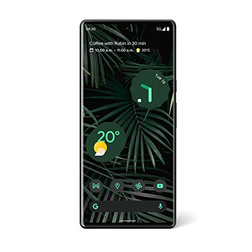 Google Pixel 6 Pro – Unlocked Android 5G smartphone with 50-megapixel camera and wide-angle lens 128 GB – Stormy Black